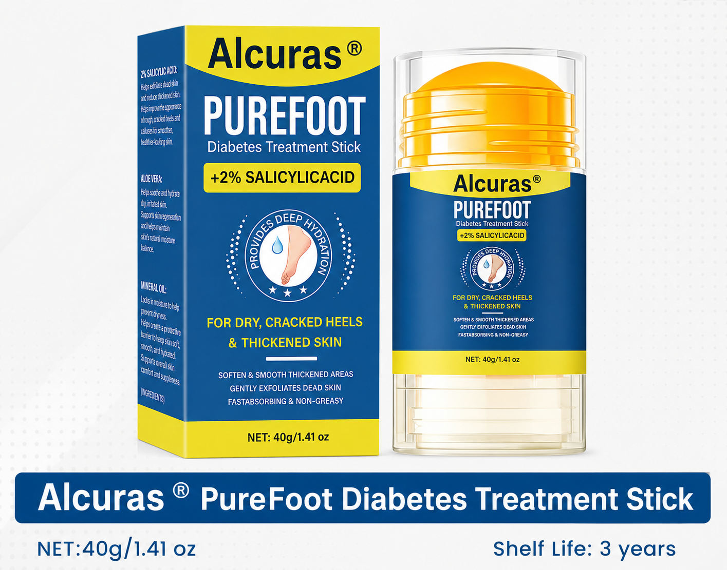 Last Day 49% OFFš„AlcurasĀ® Pure Foot Diabetes Treatment Stick