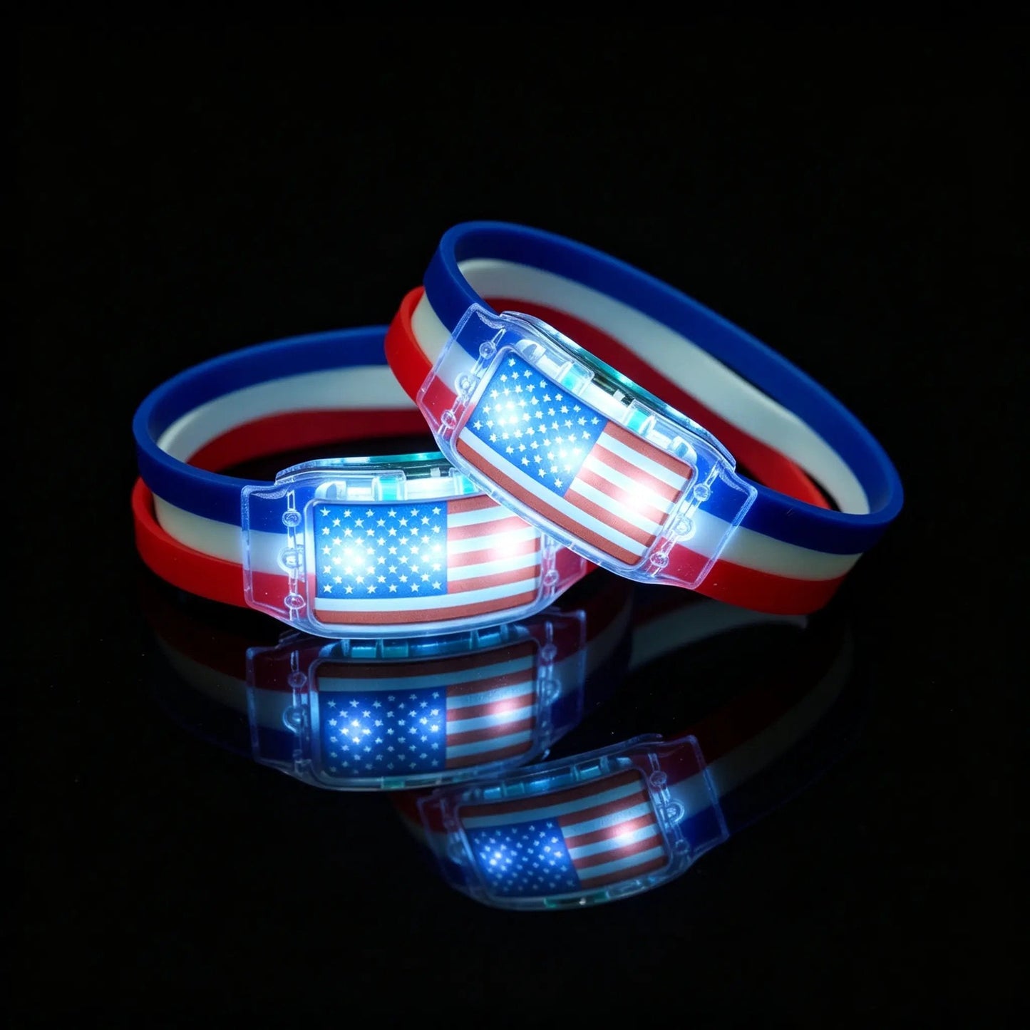 🔥Today Buy 1 Get 1 Free🔥LED Light Up National Flag Wristbands