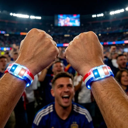 🔥Today Buy 1 Get 1 Free🔥LED Light Up National Flag Wristbands