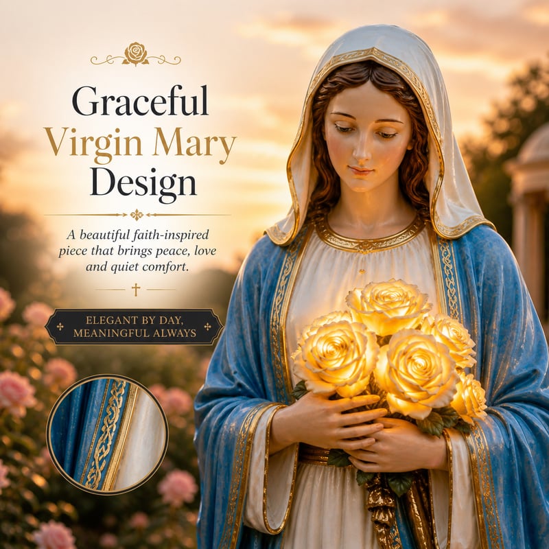 🔥Last Day 50% OFF 💗Virgin Mary Garden Light