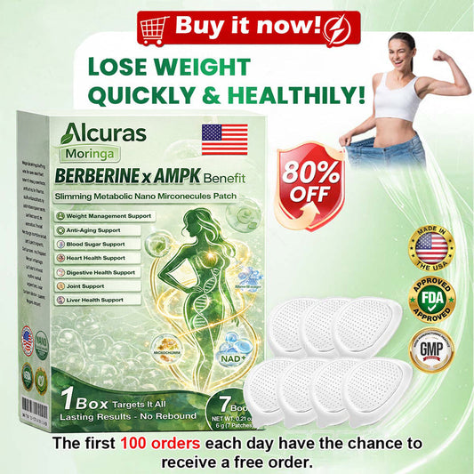 Alcuras® Moringa 8-Benefit Slimming & Metabolic Nano Microneedle（changes in 7 days)  For obesity, Loose Skin,diabetes, sleep apnea, joint issues, and more