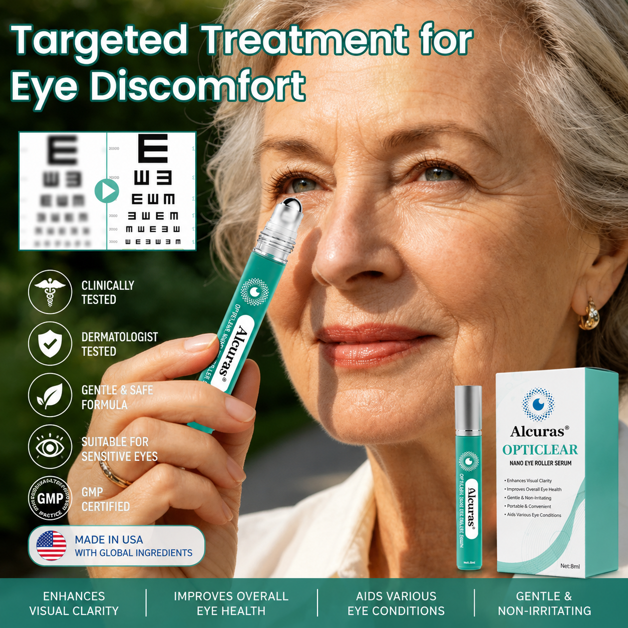 Alcuras® OptiClear Nano Eye Roller Serum