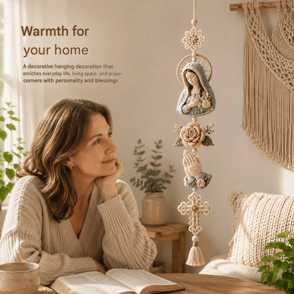 🎁Last Day 49% OFF - ✝️"Blessed Faith" DIY Crochet Kit – Hanging Decoration✨