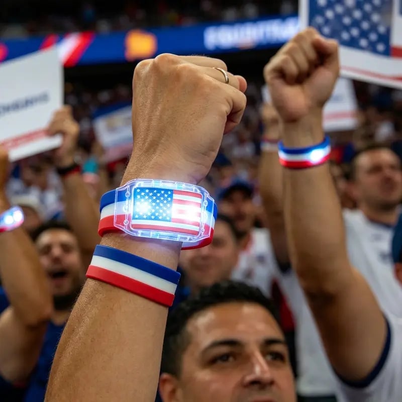 🔥Today Buy 1 Get 1 Free🔥LED Light Up National Flag Wristbands