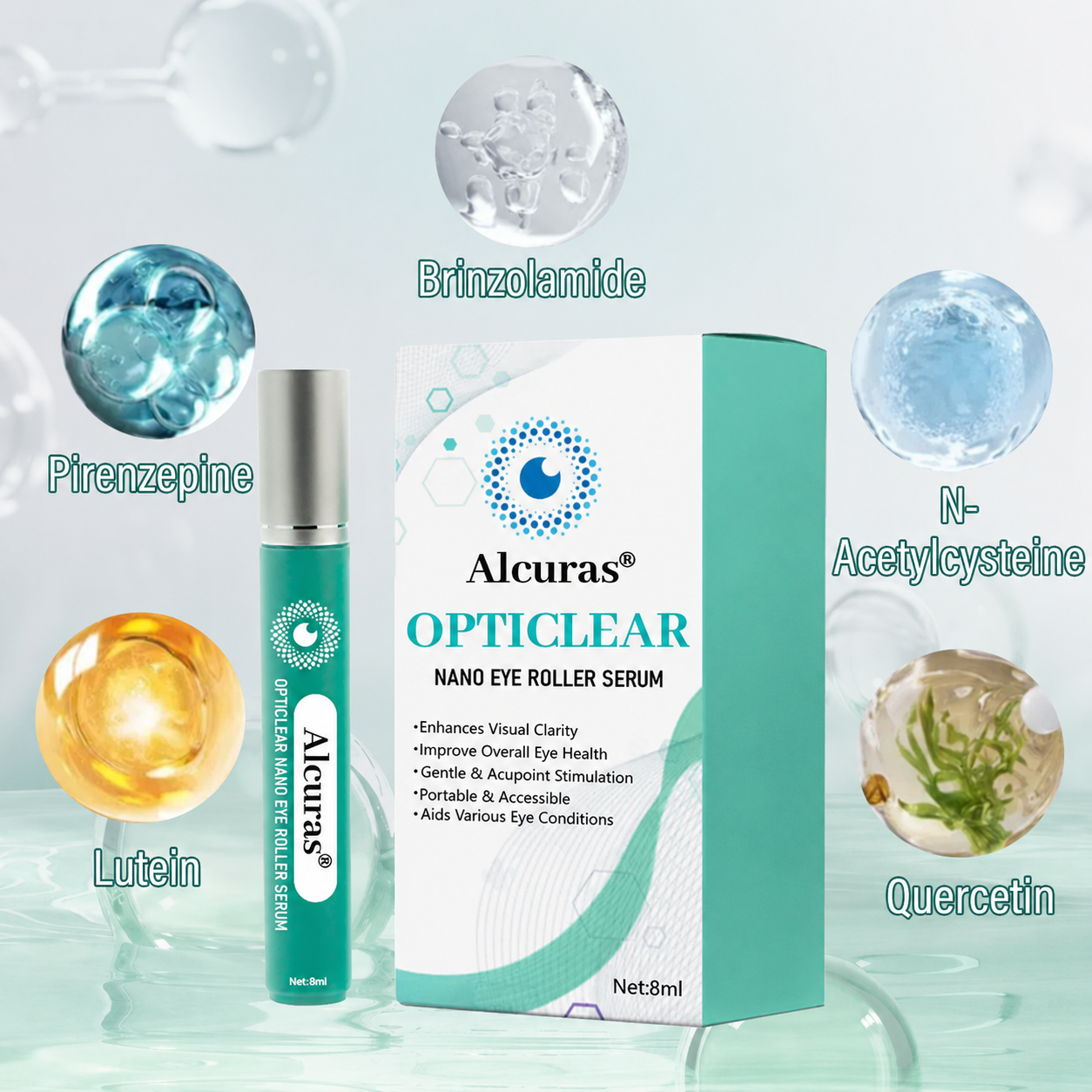 Alcuras® OptiClear Nano Eye Roller Serum