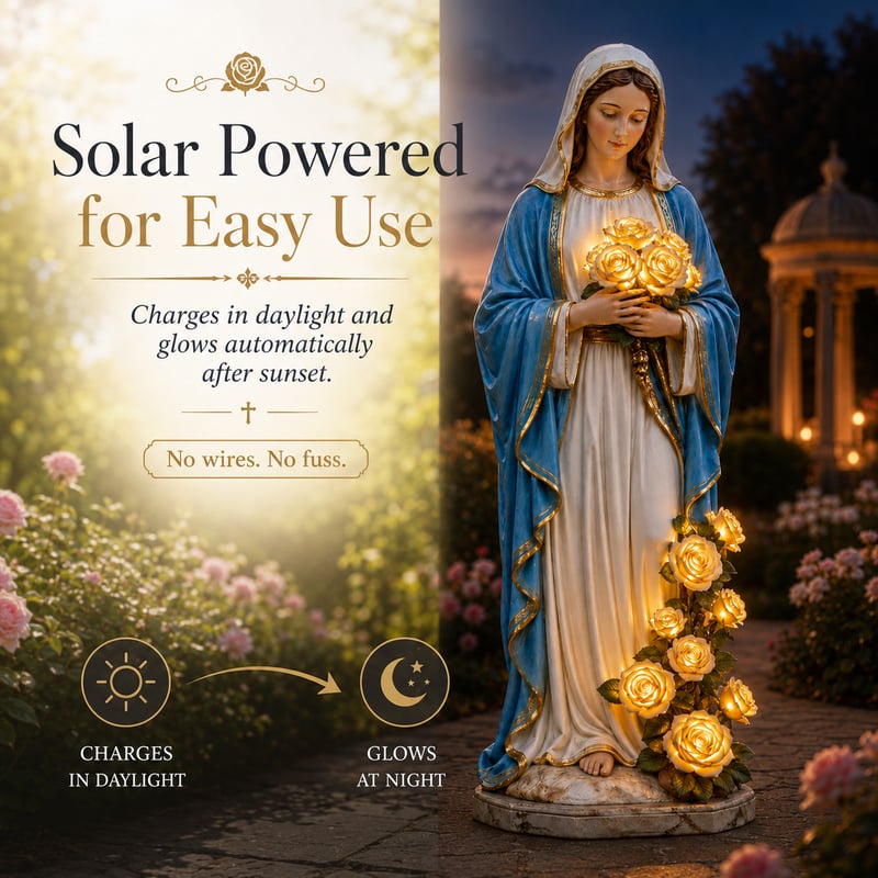 🔥Last Day 50% OFF 💗Virgin Mary Garden Light