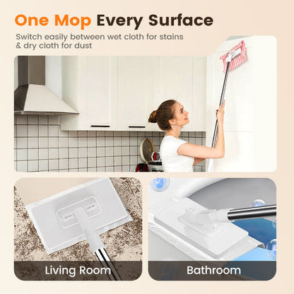 🧹Now only 49% off!💥Disposable Dust Mop with 4 Reusable Cloths