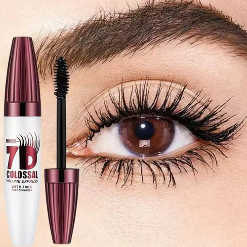 Alcuras® 7D Waterproof Mascara - 24H Long Lasting Volume & Curl, Smudge-Proof Lift for Natural False Lash Look