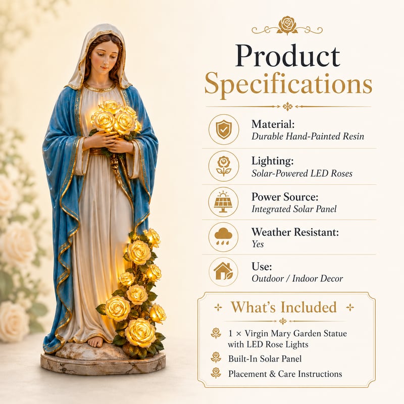 🔥Last Day 50% OFF 💗Virgin Mary Garden Light