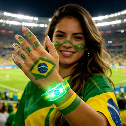 🔥Today Buy 1 Get 1 Free🔥LED Light Up National Flag Wristbands