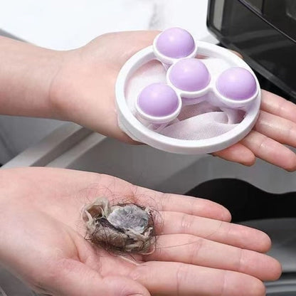 🧺 Up to 50% OFF ✨ Washing Machine Hair Catcher Filter – Floating Lint & Pet Hair Removal Laundry Ball