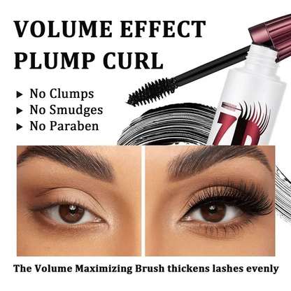 Alcuras® 7D Waterproof Mascara - 24H Long Lasting Volume & Curl, Smudge-Proof Lift for Natural False Lash Look