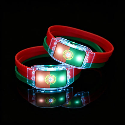 🔥Today Buy 1 Get 1 Free🔥LED Light Up National Flag Wristbands