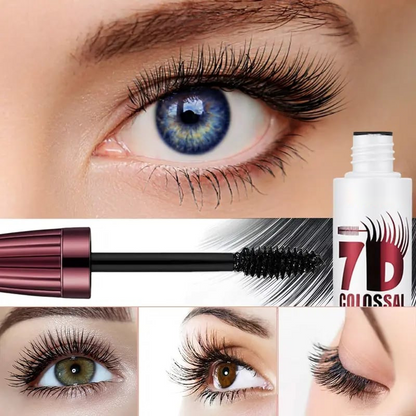 Alcuras® 7D Waterproof Mascara - 24H Long Lasting Volume & Curl, Smudge-Proof Lift for Natural False Lash Look