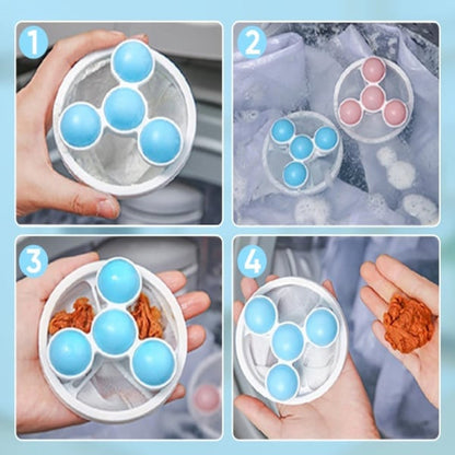 🧺 Up to 50% OFF ✨ Washing Machine Hair Catcher Filter – Floating Lint & Pet Hair Removal Laundry Ball