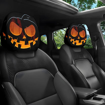 🔥LAST DAY SALE 49% OFF-😆Funny Cartoon Car Headrest Covers – 2PCS Universal Fit 🚗
