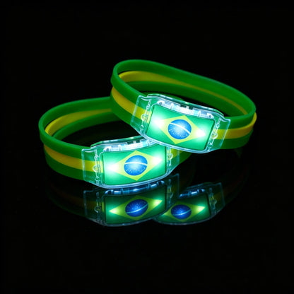 🔥Today Buy 1 Get 1 Free🔥LED Light Up National Flag Wristbands