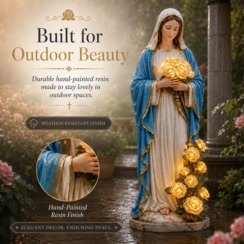 🔥Last Day 50% OFF 💗Virgin Mary Garden Light