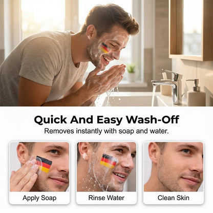 🔥LAST DAY 49% OFF⚽🏆National Flag Face Paint Stick for Sports Fans✨🌈