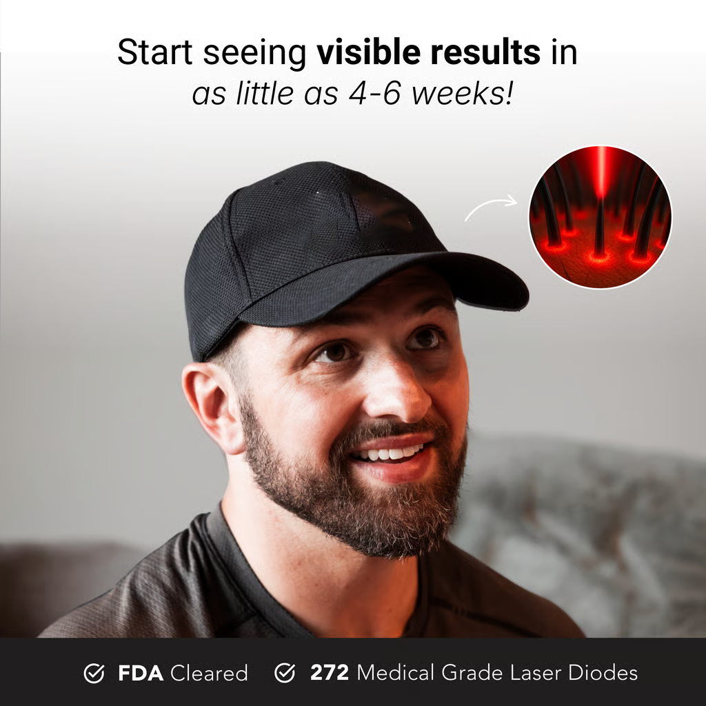 🧑‍⚕️Red Light Therapy Hair Growth Cap🧢(Results were seen in as little as 6–8 weeks)